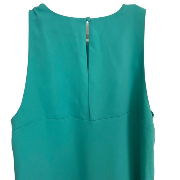 Adrienne Vittadini Teal Sleeveless A-Line Dress Sz M - Picture 4 of 8